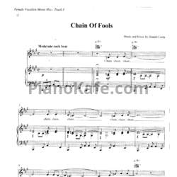 Ноты Aretha Franklin - Chain of fools (ля мажор) - предпросмотр