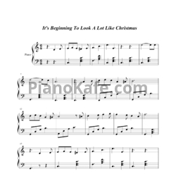 Ноты Michael Buble - It's beginning to look a lot like Christmas - предпросмотр
