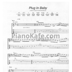 Ноты Muse - Plug in baby - предпросмотр