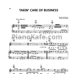 Ноты Bachman-Turner Overdrive - Takin' care of business - предпросмотр