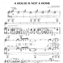 Ноты Luther Vandross - A house is not a home - предпросмотр