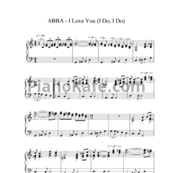 Ноты Abba - I Do, I Do (I Love You) (Piano cover) - предпросмотр