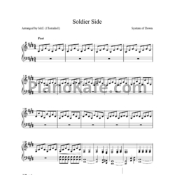 Ноты System Of A Down - Soldier side - предпросмотр