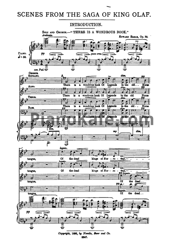 Ноты Эдуард Элгар - Сцены из саги о короле Олафе (Op. 30)