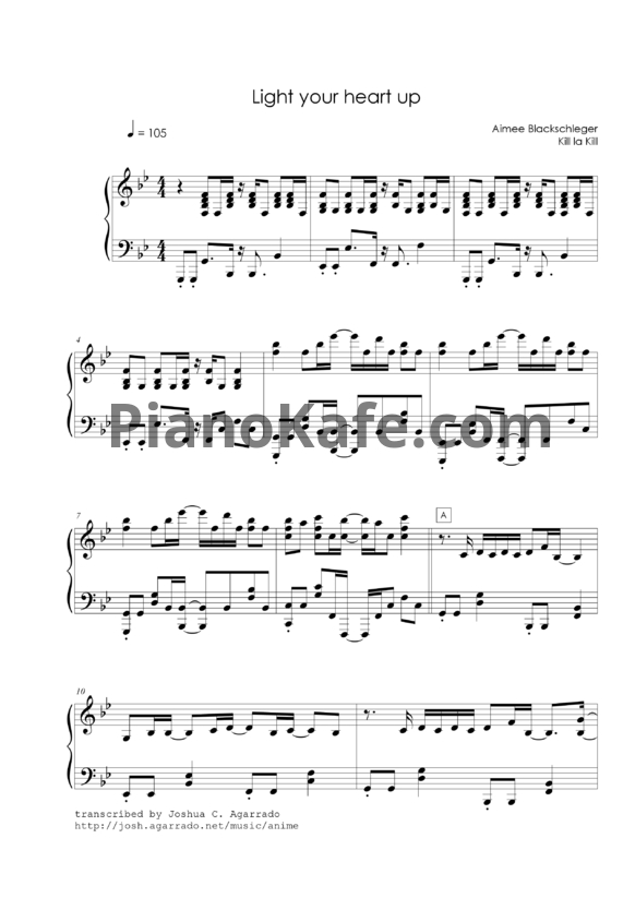 Ноты Aimee Blackschleger - Light your heart up