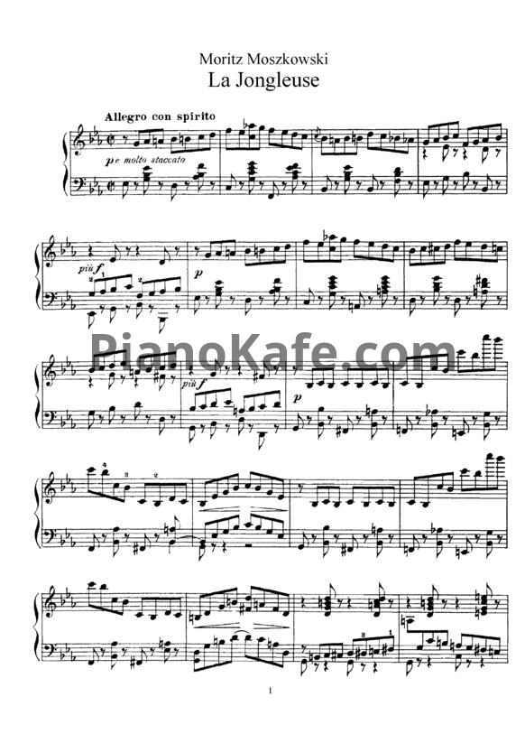 Ноты Мориц Мошковский - La longleuse