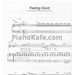 Ноты Muse - Feeling good - предпросмотр