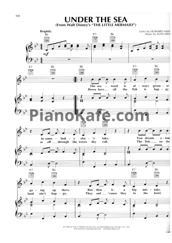 Ноты Alan Menken - Under the sea