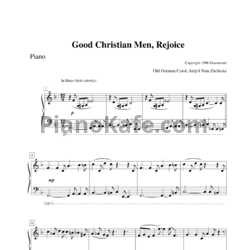 Ноты Good Christian Friends, Rejoice (Old German carol) - предпросмотр
