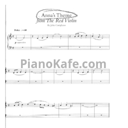 Ноты John Corigliano - Anna's theme (Piano solo) - предпросмотр