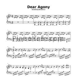 Ноты Breaking Benjamin - Dear agony - предпросмотр