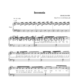 Ноты Craig David - Insomnia - предпросмотр