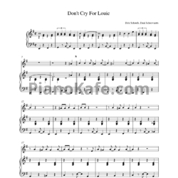 Ноты Vaya Con Dios - Don't cry for Louie - предпросмотр