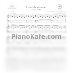 Ноты Avril Lavigne - Head above water - предпросмотр