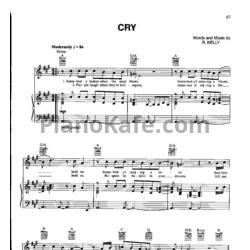Ноты Michael Jackson - Cry - предпросмотр