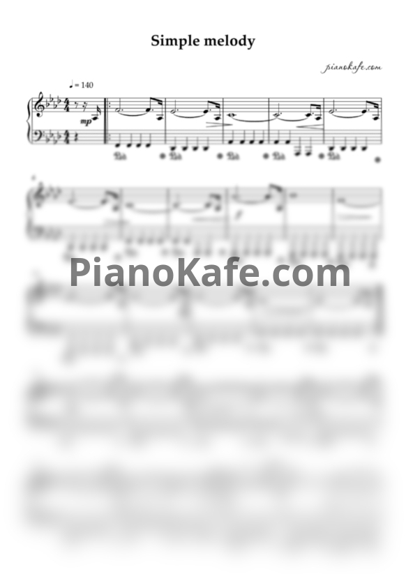 Ноты Pedro Camacho - Simple melody to James Horner