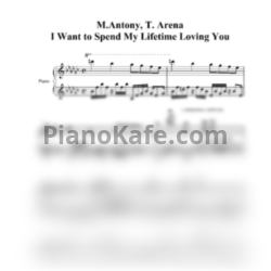 Ноты Marc Anthony, Tina Arena - I want to spend my lifetime loving you - предпросмотр