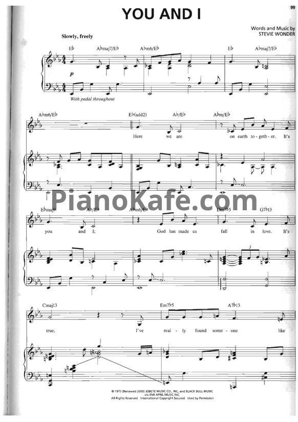 Ноты Michael Buble - You and I