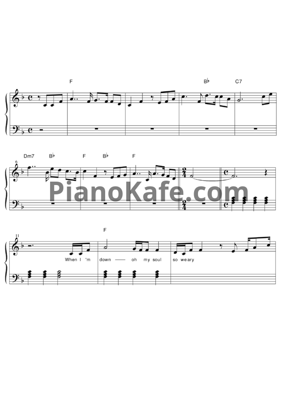 Ноты Secret Garden - You raise me up