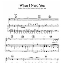 Ноты Leo Sayer - When I need you - предпросмотр