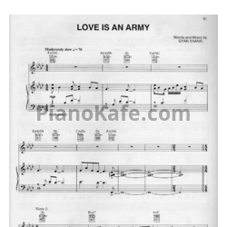Ноты LeAnn Rimes - Love is an army - предпросмотр