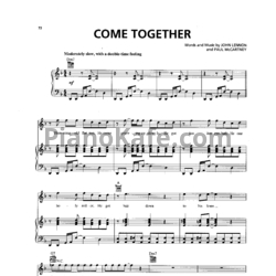 Ноты The Beatles - Come together - предпросмотр