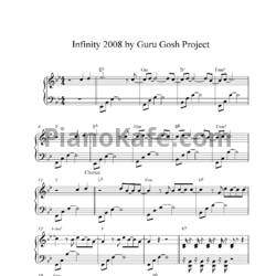 Ноты Guru Josh Project - Infinity 2008 - предпросмотр