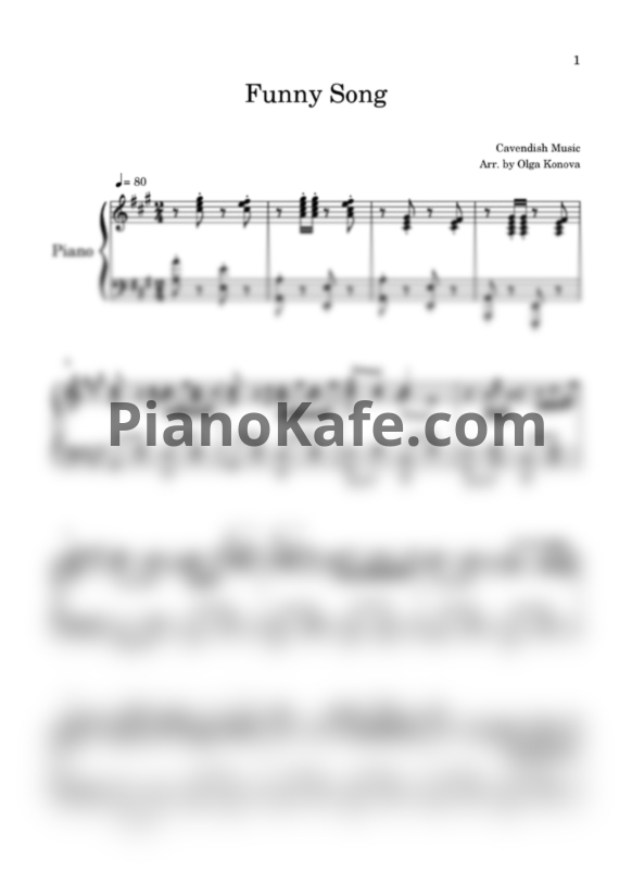 Ноты Cavendish Music - Funny song