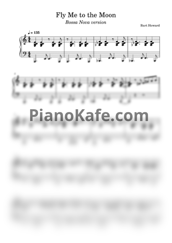 Ноты Frank Sinatra - Fly me to the moon