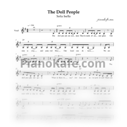 Sheets Sofia Isella - The doll people (Вокальная партия) - preview