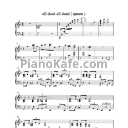 Ноты Queen - All dead all dead (Piano cover) - предпросмотр