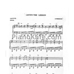 Ноты O. Freedom - Listen the lesson (Arr. M.N.K.) - предпросмотр
