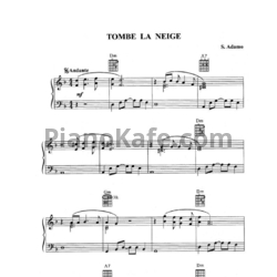 Ноты Salvatore Adamo - Tombe la neige (Piano solo) - предпросмотр