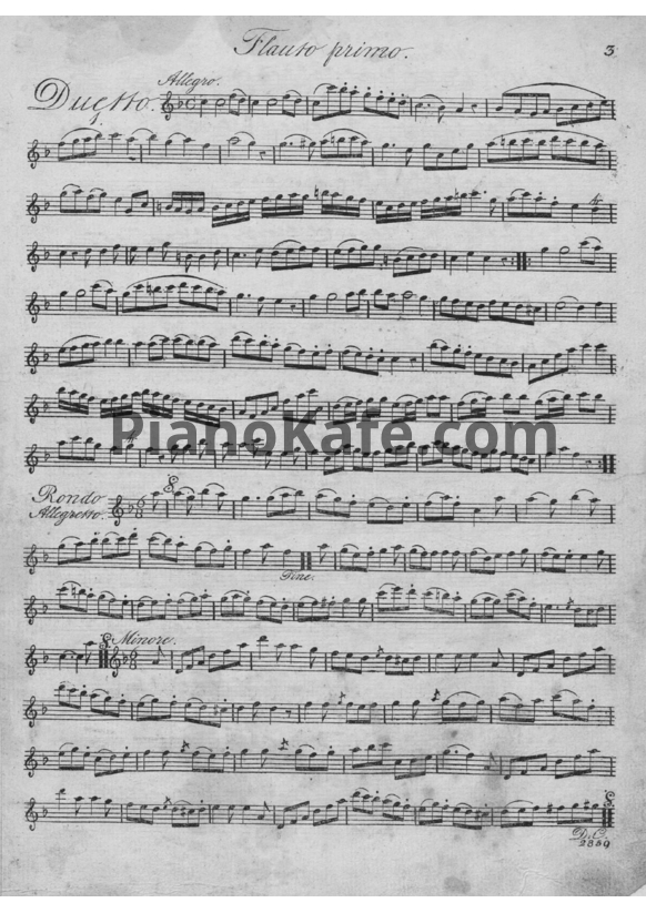 Ноты Франсуа Девьен - 6 дуэтов для флейты (Op. 75)