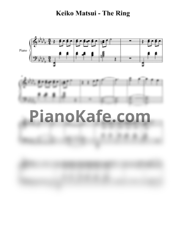 Ноты Keiko Matsui - The Ring