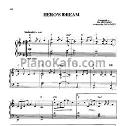Ноты Jim Brickman - Hero's dream (Arranged by DAN COATES) - предпросмотр