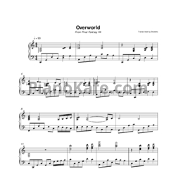 Ноты Nobuo Uematsu - Overworld - предпросмотр