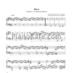 Ноты Lin-Manuel Miranda - Burn - предпросмотр