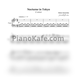 Ноты Remo Anzovino - Nocturne in Tokyo (G minor) - предпросмотр