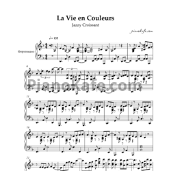 Sheets Jazzy Croissant - La Vie en Couleurs (Piano cover) - preview