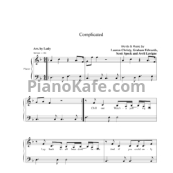 Ноты Avril Lavigne - Complicated (Arr. by Ludy) - предпросмотр