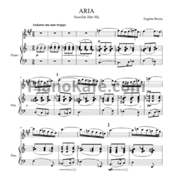 Ноты Э. Бозза - Ария - предпросмотр