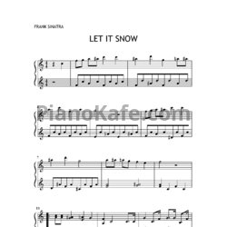 Ноты Frank Sinatra - Let it snow! - предпросмотр