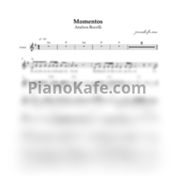 Ноты Andrea Bocelli - Momentos (Вокальная партия) - предпросмотр