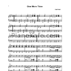 Ноты Daft Punk - One more time - предпросмотр