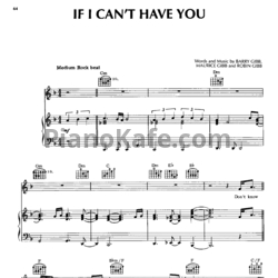 Ноты Bee Gees - If I can't have you - предпросмотр