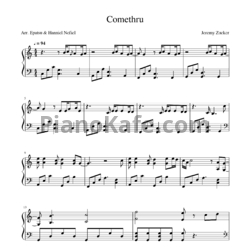 Ноты Jeremy Zucker - Comethru - предпросмотр