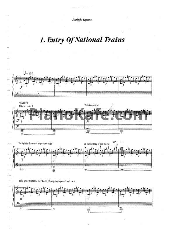 Ноты Andrew Lloyd Webber - Starlight express (Книга)