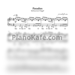 Ноты Schwarzer Engel - Paradies (Piano cover) - предпросмотр