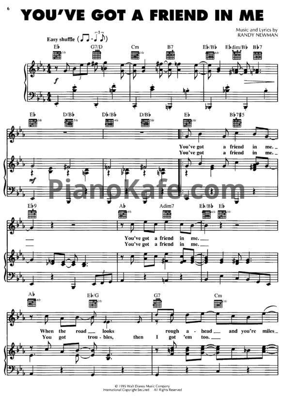 Ноты Randy Newman - Toy story (Книга нот)